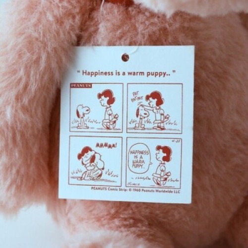 Snoopy Plush Doll Pink S & M Size Set PEANUTS HOTEL ROOM64 Official New - Picture 9 of 24