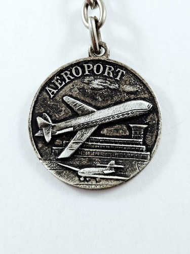 Keychain - Airport - Snack Bar Of The Stopover - Nice - Vintage 1960S