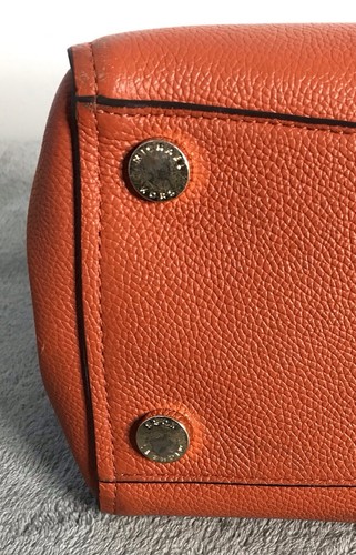 Bolso de mano Michael Kors Hayes de cuero naranja sin correa para el hombro - Imagen 11 de 23