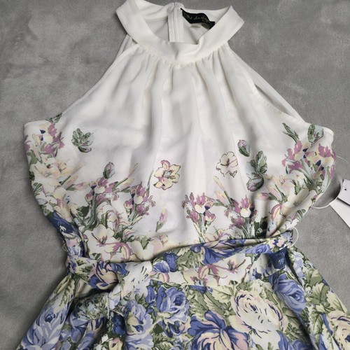 DN Design Neckholder Blumen feminin Abend Sommer fließend Damen 10 Kleid - Bild 4 von 11