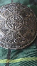 BELT BUCKLE Scottish Kilt CELTIC KNOT Antique Finish