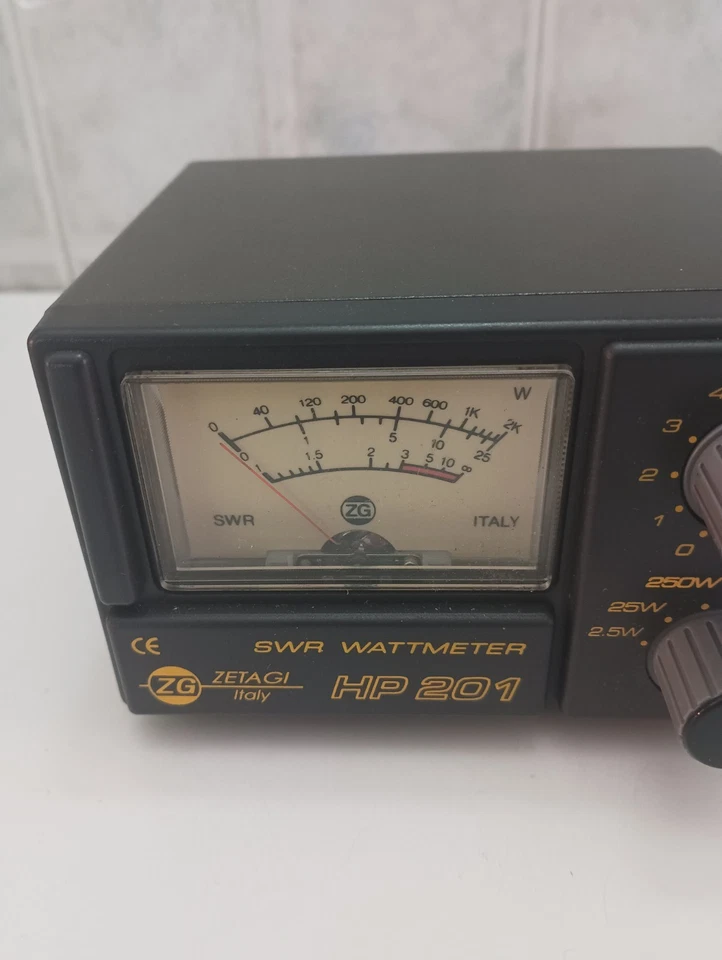 ZETAGI HP201 Swr Wattmeter Come Nuovo - Immagine 3 di 4