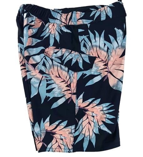 Volcom Jungen L/14 Lido Navy Tropical Print Boardshorts Badehose Anti-UV 50+ - Bild 6 von 9