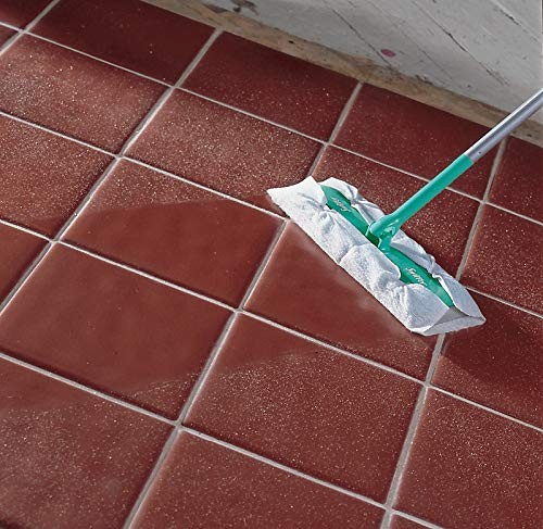 Swiffer Sweeper Mop, 10 X 4.8 White Cloth Head, 46" Green/Silver Aluminum/Plasti - Picture 3 of 4