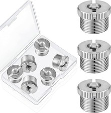 6 Pieces 5/8 Inch Male to 1/4 Female Mic Screw Adapter for Tripod Silver