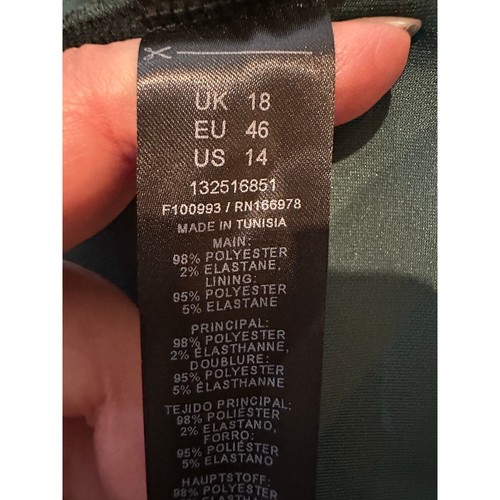 Top corsé satinado verde esmeralda talla 14 de ASOS DESIGN para mujer - Nuevo con etiquetas - Imagen 4 de 7