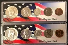2 Franklin Birth Year Sets a 1951 and a 1956 Six Silver BU Coins