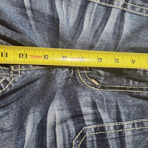 Zana Di Damenshorts 16 blau geschrurrt 4" Schrittlänge mittlere Leibhöhe bestickt Stretch - Bild 9 von 13
