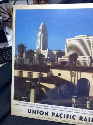 Vtg Orig Union Pacific Railroad  City Of Los Angeles City Hall & federal Bldg - Picture 6 of 7