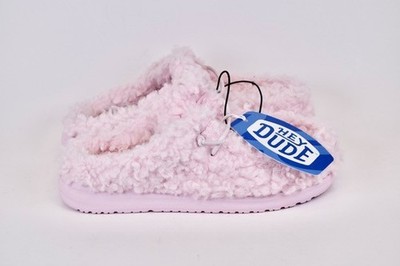 Hey Dude Child Wendy Fuzzy Slipper Pink Slip On Comfort Little Kids' Size C13