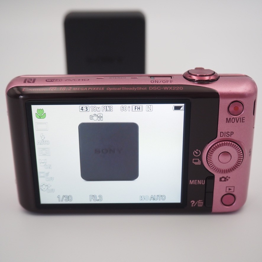 Mint] Sony Cyber-shot DSC-WX220 18.2 MP Digital Camera Pink Wi-Fi