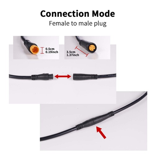 Cable de extensión 2 pines/3 pines/4 pines/5 pines/6 pines/8 pines/9 pines enchufe impermeable funciona para... - Imagen 4 de 7