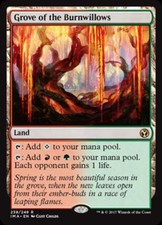 Grove of the Burnwillows -Foil Medium Play MTG Iconic Masters