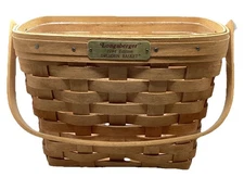 Longaberger 1994 Dresden Summer Basket w/ Plastic Liner Signed Jerry Longaberger