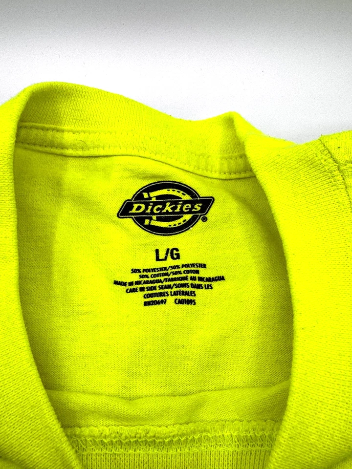 Lote de 3 Camisas Dickies Amarillas Fluorescentes Manga Larga - Talla L - 2 Temp-IQ y 1 Foto 3 de 4