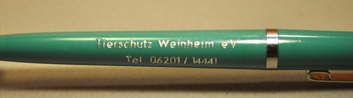 "SENATOR" Rare Vintage Turquoise&CT German c.1971's Ballpoint pen w/ Pouch - Picture 11 of 12