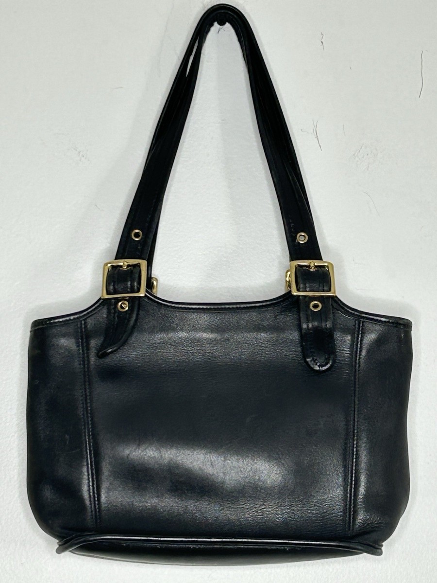 Vintage COACH Legacy 9086 Leather Black Shoulder Bag Tote Capsule