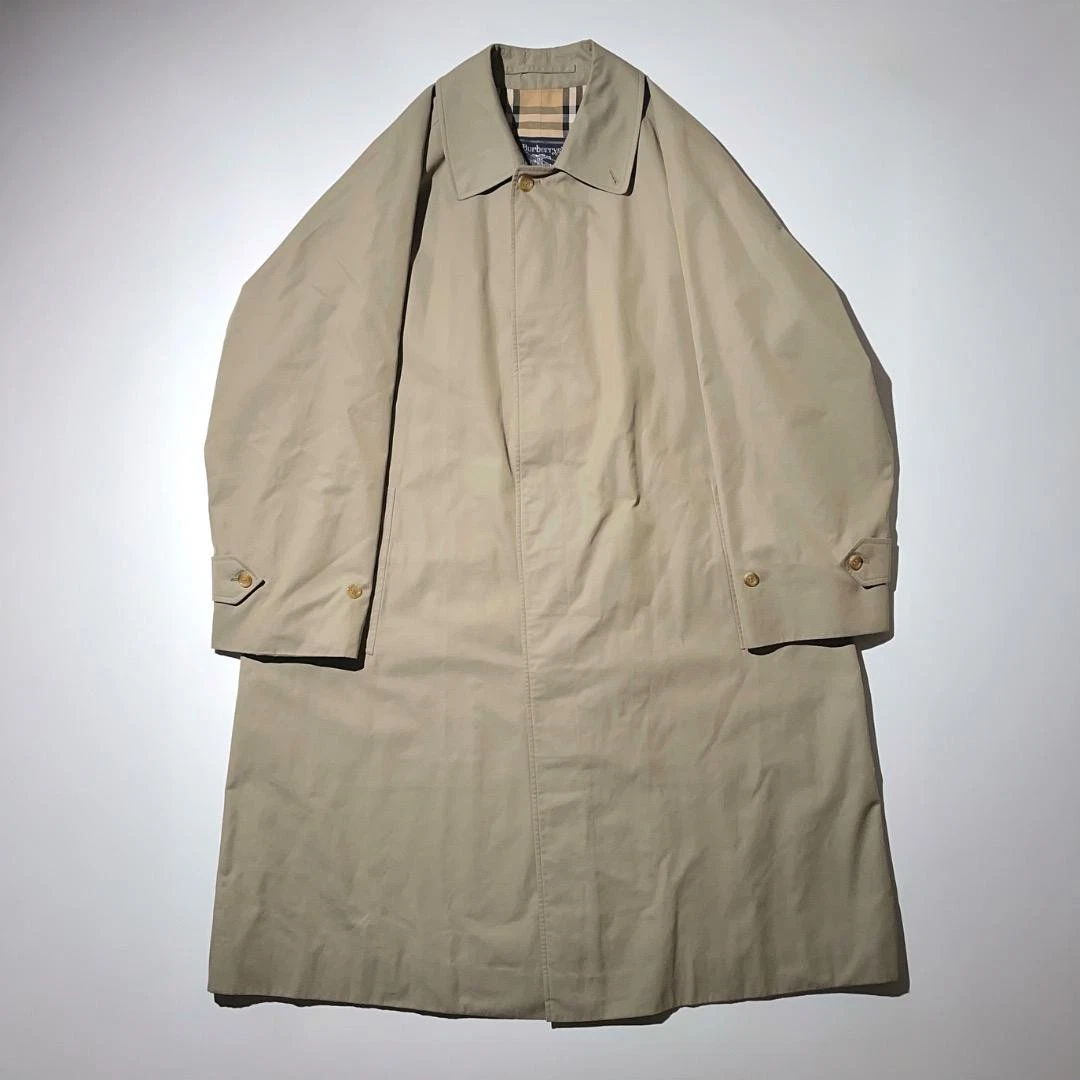 BURBERRY Cappotto valmakan cotone beige manica singola Maruzen ordine speciale UK S