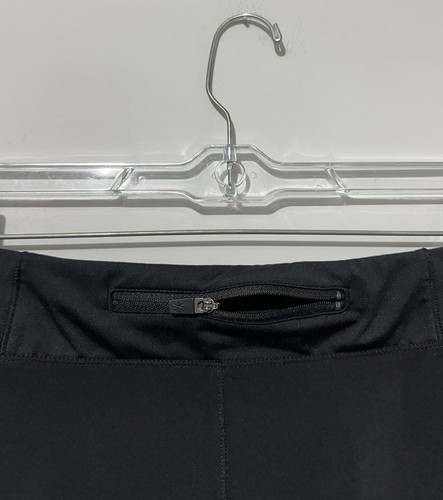 Athleta Girl Record Breaker 3" Shorts XXL 16 Black Pockets Drawstring Lined Logo - Picture 3 of 10