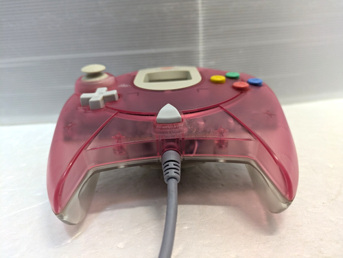 Dreamcast Controller Clear  Passion Pink Visual Memory SEGA  DC Japan - Picture 7 of 12