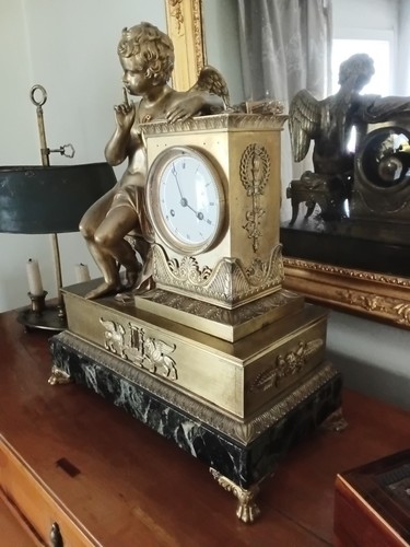 Französische Empire Pendule Kaminuhr - Bild 1 von 6