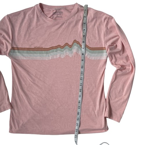 Patagonia Girls XL (14) Pink Long Sleeve Graphic Shirt | Fits Women XS - Picture 4 of 10