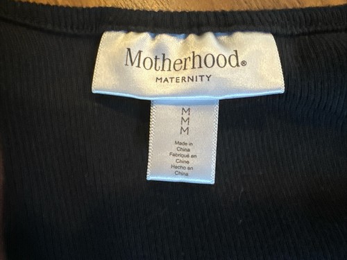 Vestido sin mangas de maternidad acanalado negro talla mediana fácil comodidad de tirar - Imagen 14 de 14