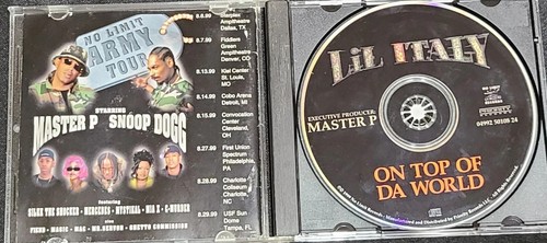 Lil Italy On Top Of Da World CD No Limit Master P Rare HTF OOP Snoop Fiend Silkk - Picture 3 of 4