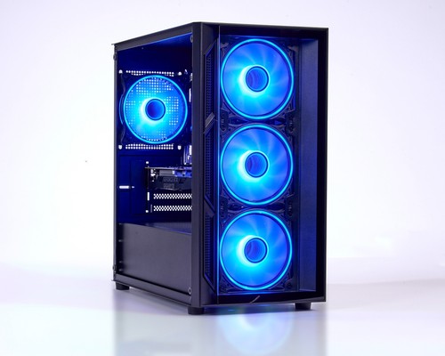 Gaming PC Intel i7 NVIDIA RTX 3050 32GB RAM 1TB SSD Windows 11 WiFi Black - Picture 10 of 17