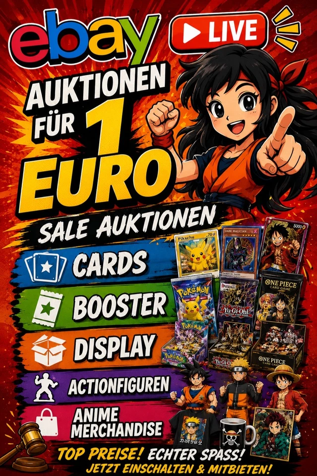 ZENKAIYA eBay Live – 1€ Auktionen & Anime-Schnäppchen