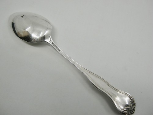 Cuchara sopera ovalada Holly by National Silver Co Place placa de plata 7,25" vacaciones - Imagen 3 de 4