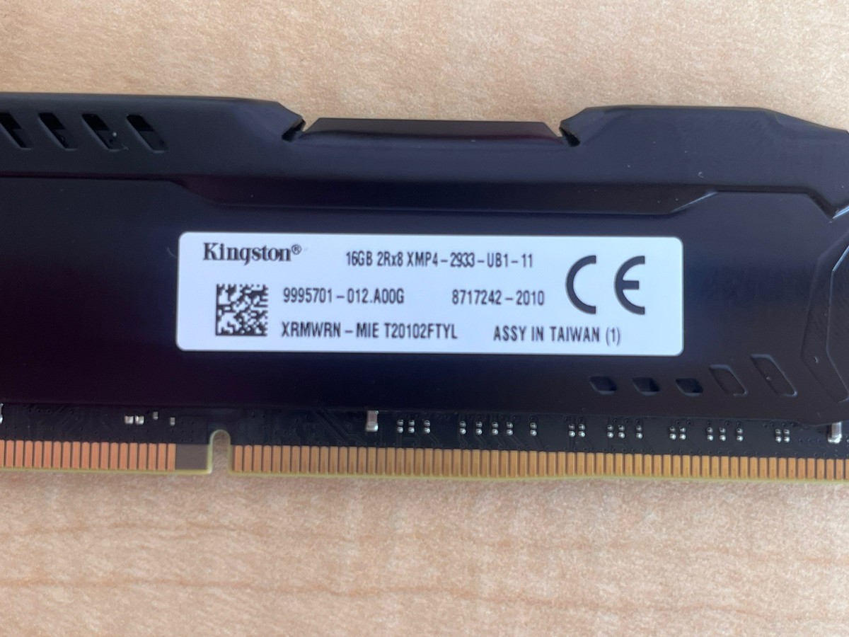 Kingston HyperX Fury 32GB Kit (2x16GB) DDR4, 16GB 2RX8XMP4-2933
