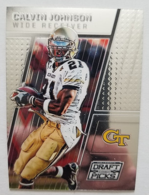 2016 Panini Prizm Draft Picks #16 Calvin Johnson Georgia Tech Yellow Jackets