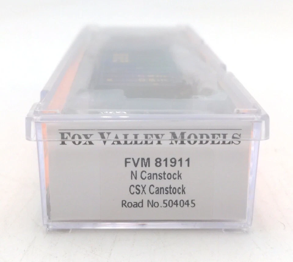 Fox Valley Models 81911 N CSX 50' Canstock Boxcar - Ready to Run #504045 LN/Box - Image 2 of 2