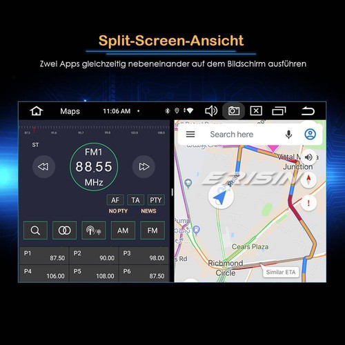 8-Kern 64GB Android 14 Autoradio DAB+ GPS Navi für BMW 3er E46 M3 Rover 75 MG ZT - Bild 9 von 24