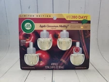 Air Wick Plug-In Scented Oil Air Freshener Refills, Apple Cinnamon Medley, 4 Ct