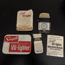 Lyndon B. Johnson Scripto Lighter Vintage Box VU-Lighter
