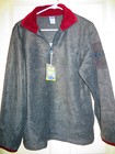 NEW soft OLD NAVY FLEECE PULLOVER Size 16 Youth Gray Burgundy LONG SLEEVES
