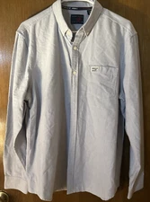Perry Ellis America Blue Men's Long Sleeve Shirt Size Large