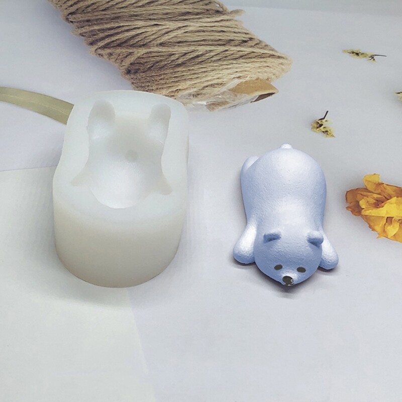 3D Bear Silicone Soap Plaster Making Fondant Candy Cake - Picture 3 of 10