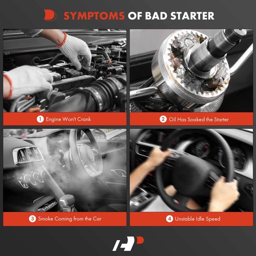 Motor De Arranque para Nissan Pathfinder 87-88 D21 88-94 L4 2.4L 1.4KW 12V CW 9Dientes - Imagen 7 de 8