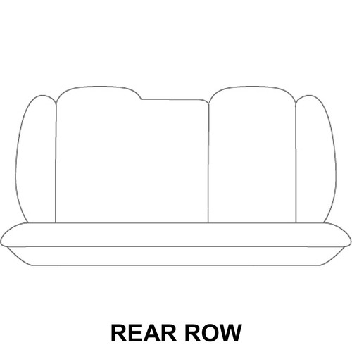 1 ROW CUSTOM CATERPILLAR CAT CANVAS SEAT COVER FOR DAEWOO NUBIRA 97-99 - Picture 8 of 9