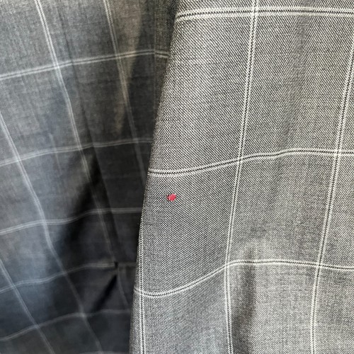 Oxxford Clothes Carroll & Company Gray Plaid Sport Coat Blazer Jacket 52L/54L - Picture 15 of 21