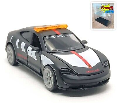 Majorette Porsche Taycan Turbo S Safety Car Matte Black 1:63 (3