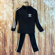 Girl’s Set of Two Pieces Black Jacket and Pants Size Small