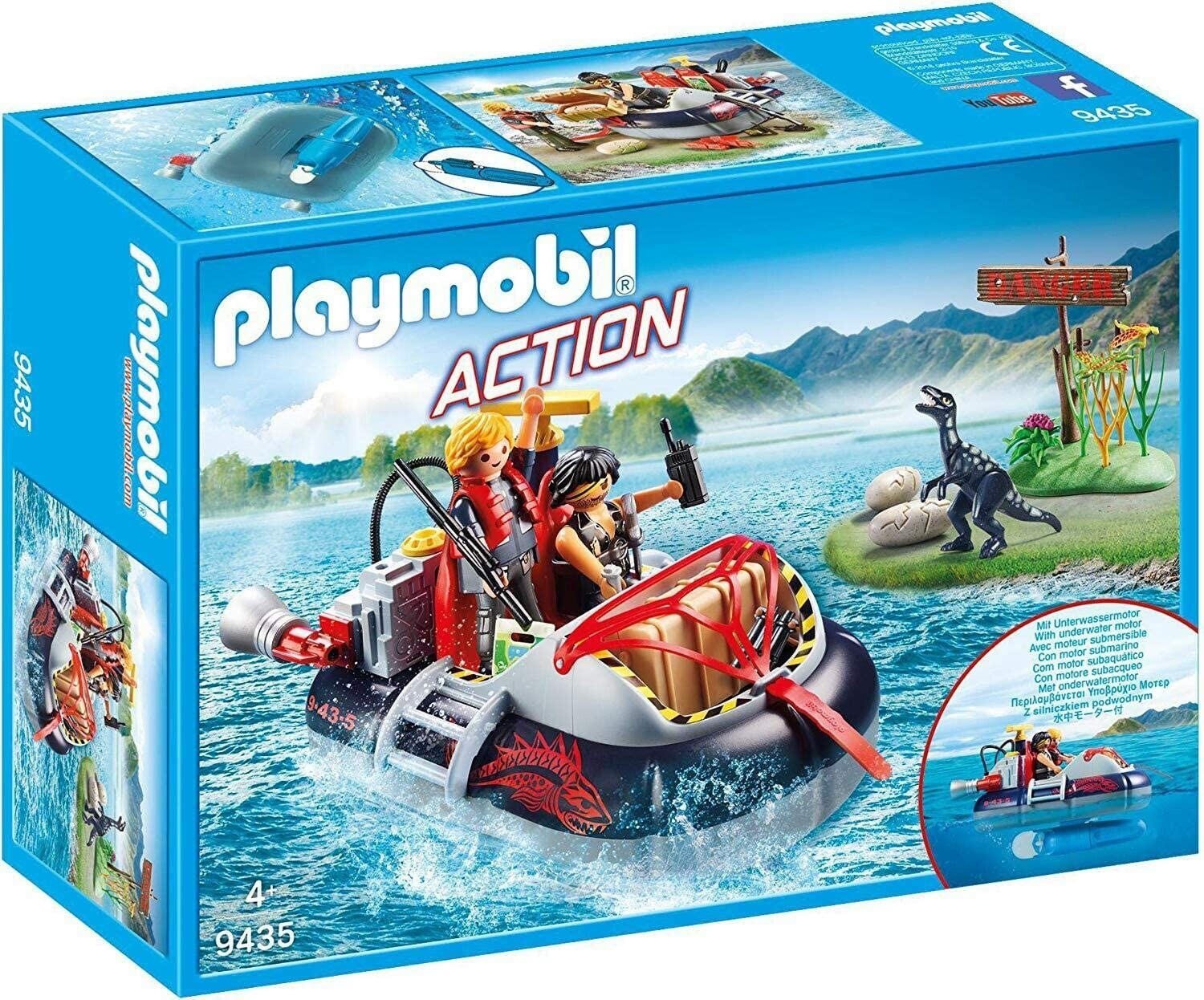 Aéroglisseur Playmobil 9435 cadeau d'anniversaire motorisé pour enfant