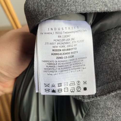 Moncler Rodin Wool Down Blazer Jacket Size 2 - Picture 21 of 24