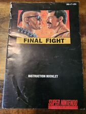 Final Fight (Super Nintendo Entertainment System, 1991) - Manual
