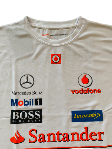 McLaren T-Shirt: Vodafone Mclaren Mercedes F1 Team Sponsor T-Shirt (S oder L) - Bild 2 von 3