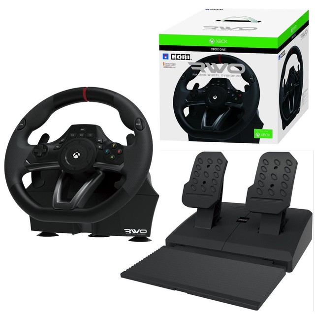 Xbox One Steering Wheel Controller Driving Pedals Racing Video Game 458